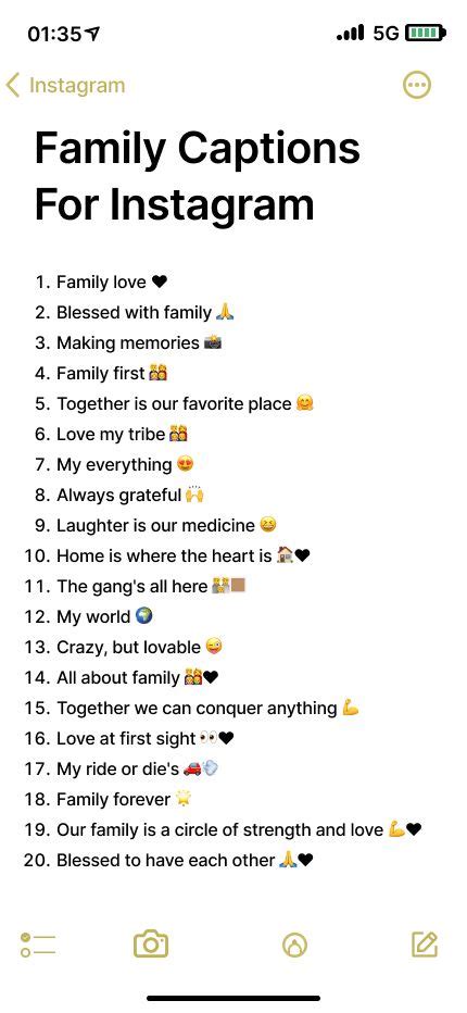 short family caption in one word for instagram