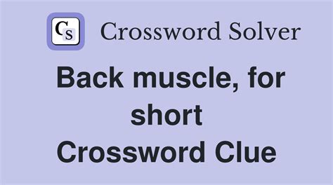 short for short crossword clue