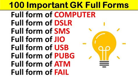 short form ka full form