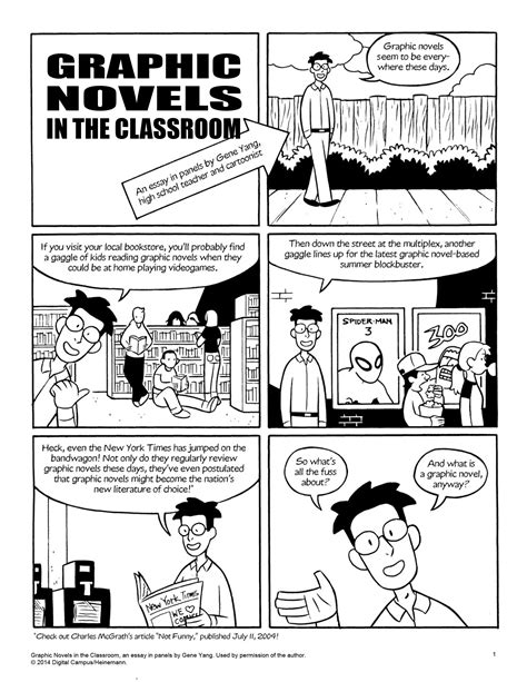 short graphic novel examples for students