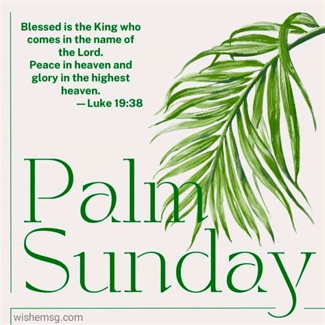 short greetings for palm sunday