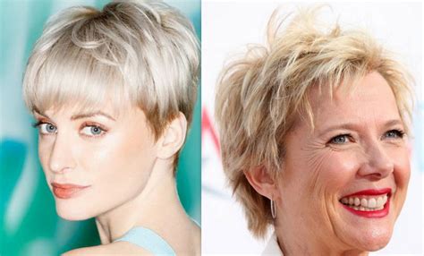 Fresh Short Hairstyles For Older Ladies With Round Faces For Long Hair