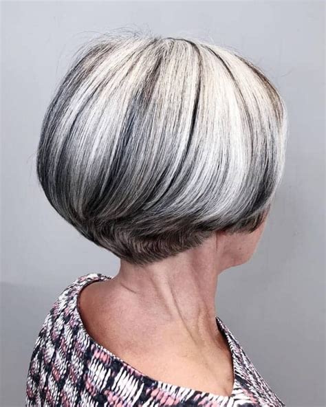 Stunning Short Hairstyles For Thick Grey Hair Over 60 For Short Hair