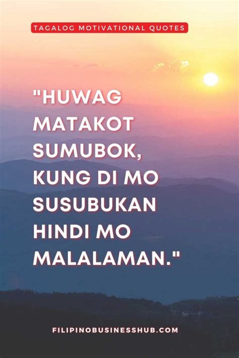 short motivation example tagalog