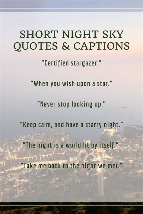 short night sky quotes for instagram