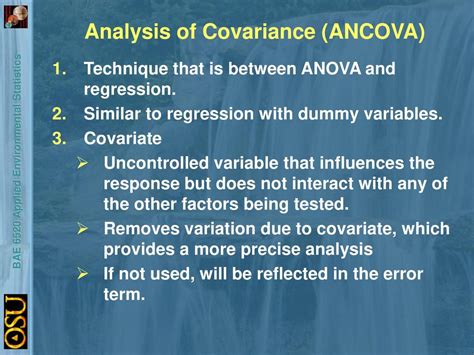short note on analysis of covariance