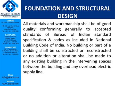 short note on national building code