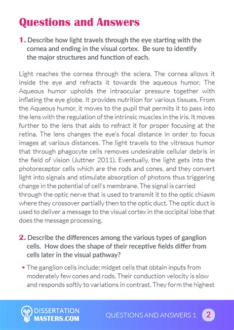 short passage writing examples with answers