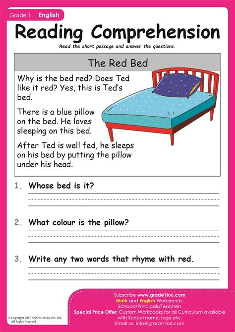 short passage writing with questions and answers