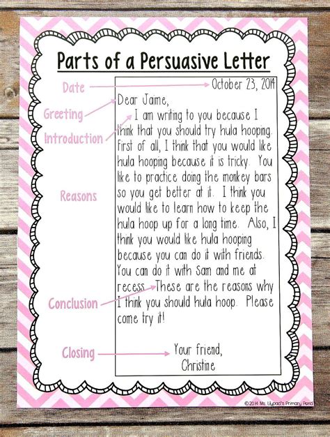 short persuasive letter example for students