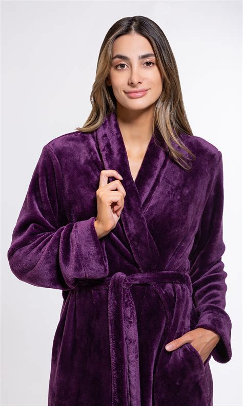 Short Plush Bathrobes