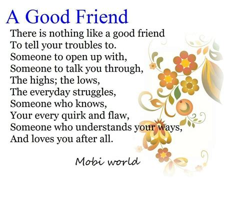 short poems about friendship in english