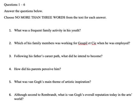 short questions examples with answers