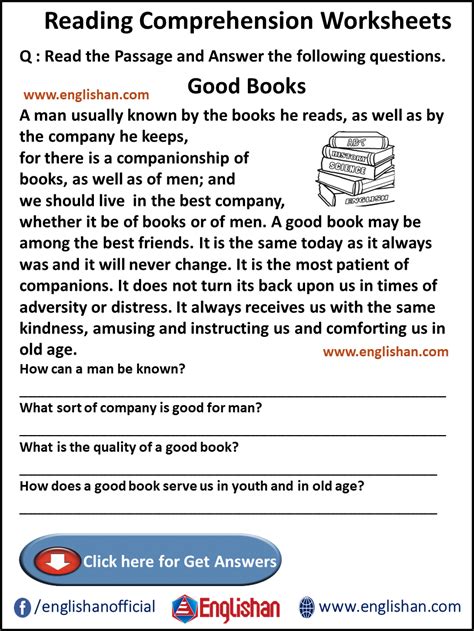 reading comprehension passages with questions and answers for grade 7