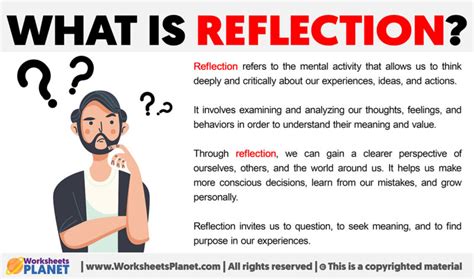 short reflection meaning in urdu with example