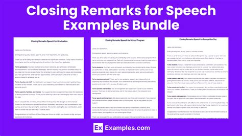 short remarks examples
