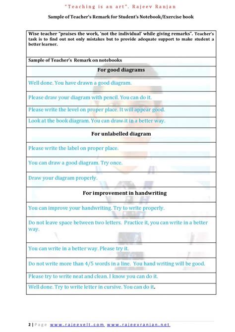 short remarks for notebook correction in english