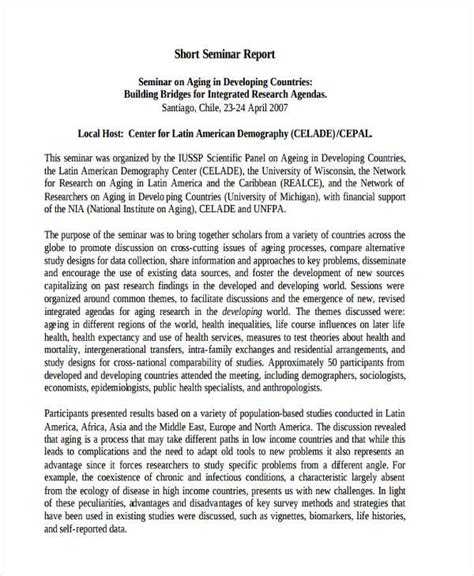 short report example pdf