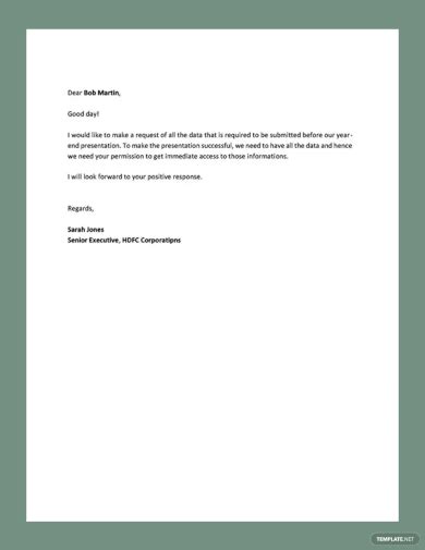 short request letter sample for students