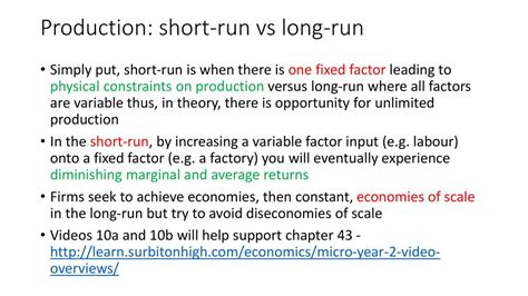Short Run In Production Theory