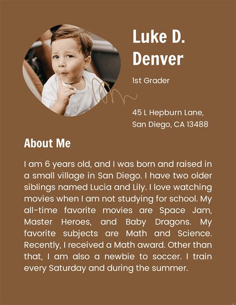 short self introduction for pageant example in school