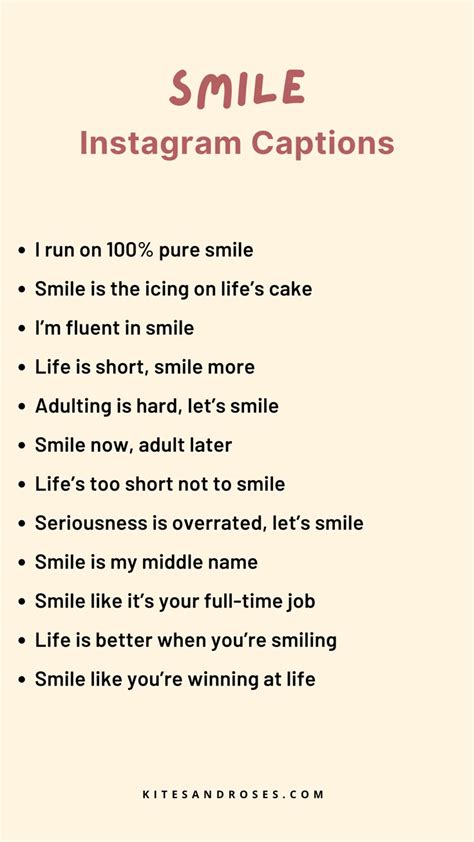 short smile captions for instagram for girl with emoji