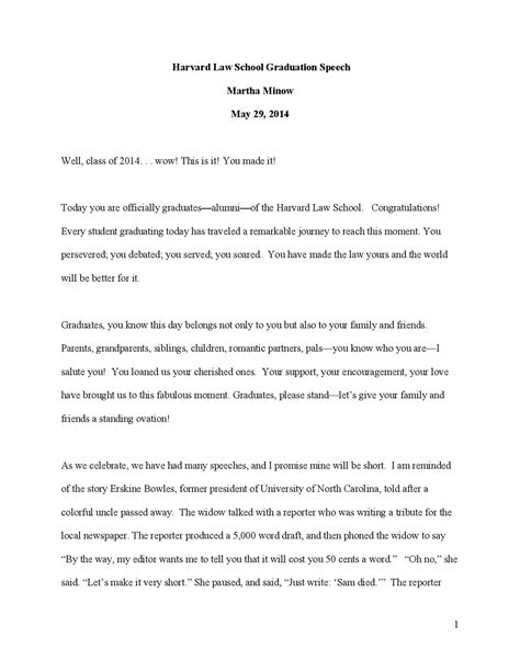 short speech ending examples for students in school