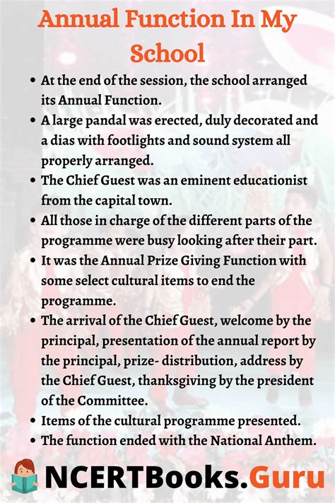 short speech on annual function in college
