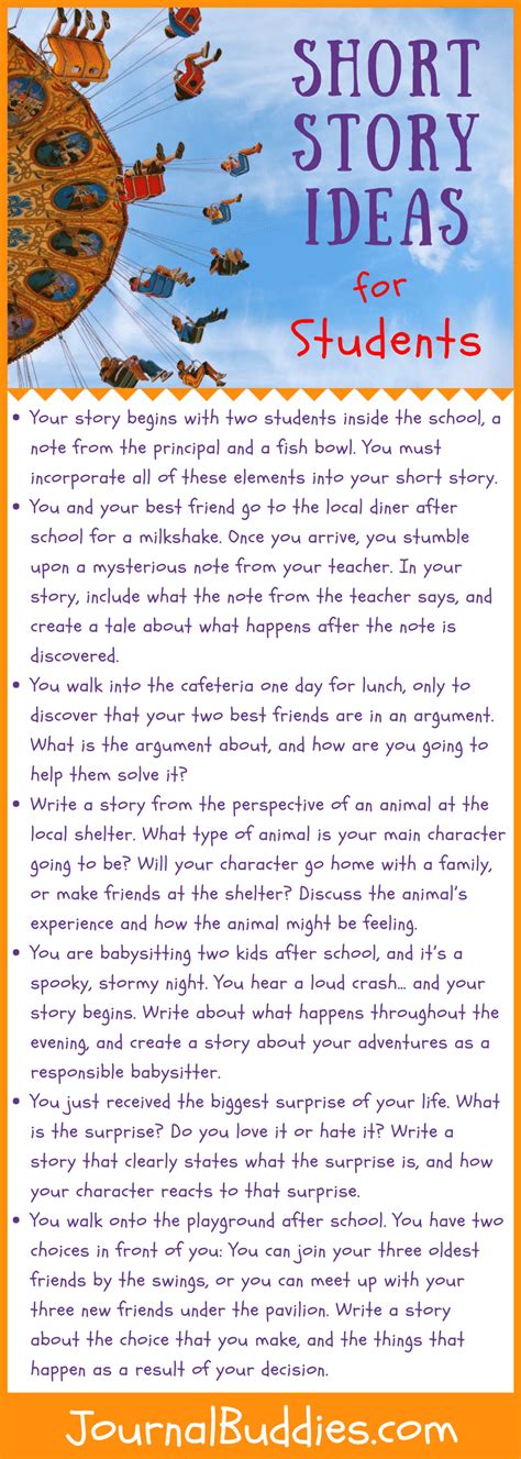 short story ideas for high school students