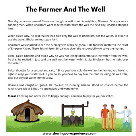 short story script in english with moral