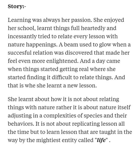 short story writing examples for class 10