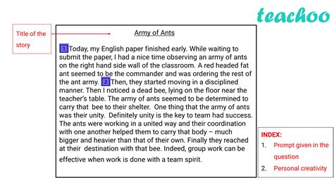short story writing examples for class 9