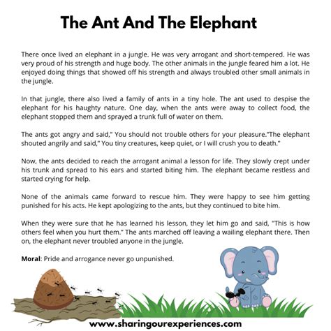 short story writing examples for students with moral