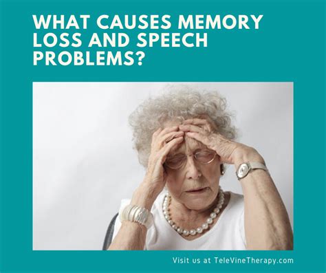short term memory loss and speech problems