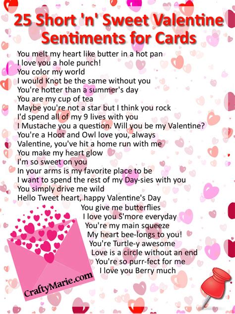 short things to write in a valentine's card