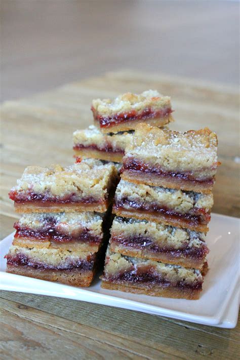 Shortbread Bar Cookies With Jam