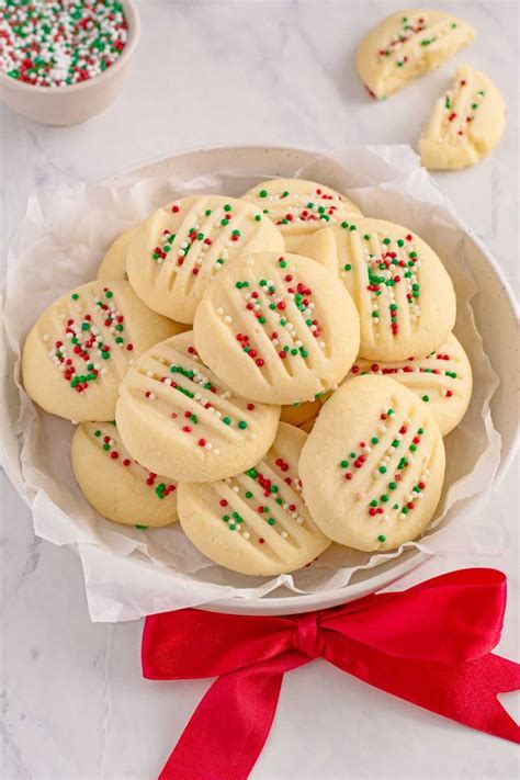 Shortbread Cookies With Icing And Sprinkles