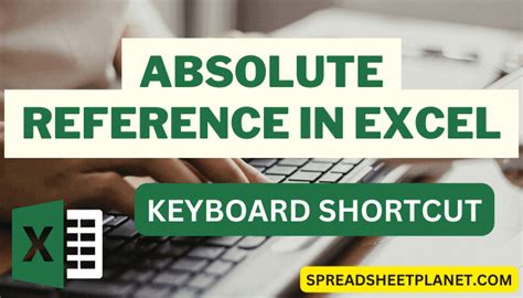 shortcut for adding absolute reference in excel