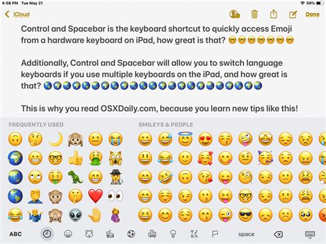 shortcut for emoji keyboard