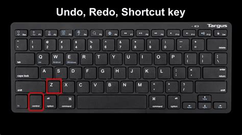 shortcut for undo