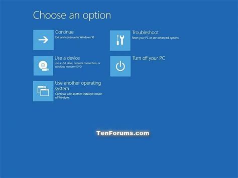 shortcut key for advanced boot options