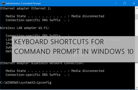 shortcut key for command prompt in windows 10