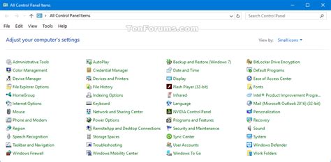 Shortcut Key For Control Panel In Windows 10
