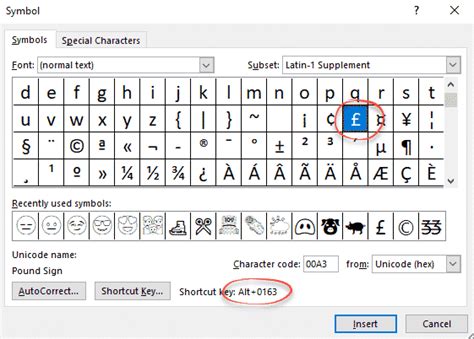 Shortcut Key For Pound Symbol In Excel
