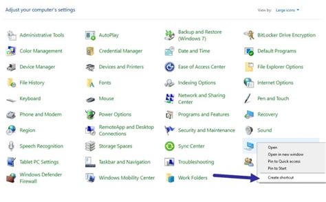 shortcut key for system properties in windows 10