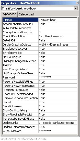 shortcut key of properties window in visual basic