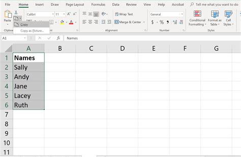 shortcut key to copy all data in excel