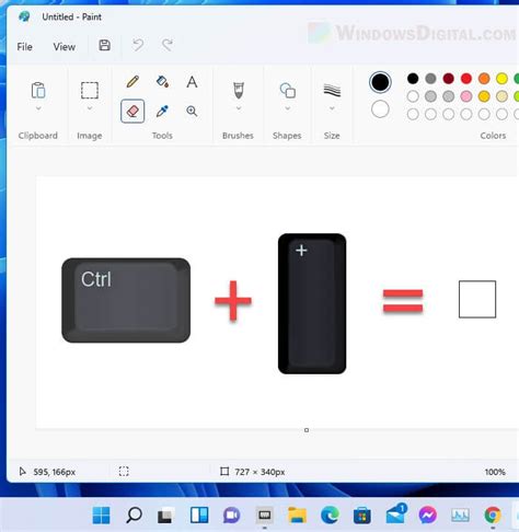Shortcut Key To Increase Size Of Eraser In Paint