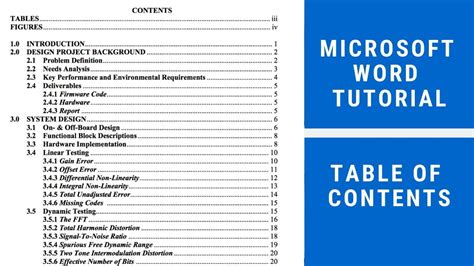Shortcut Key To Insert Table Of Contents In Word