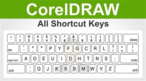 shortcut keyboard corel draw x6